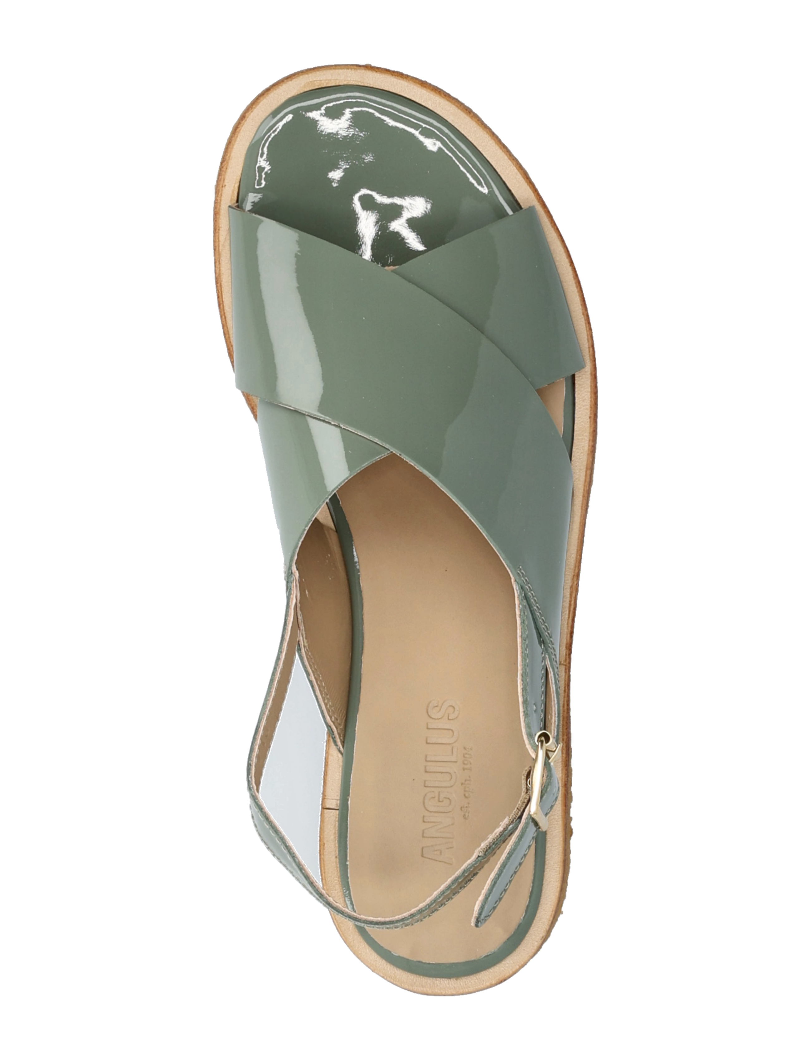 ANGULUS - Sandals - flat - open toe - op - 3626 sage green - 3