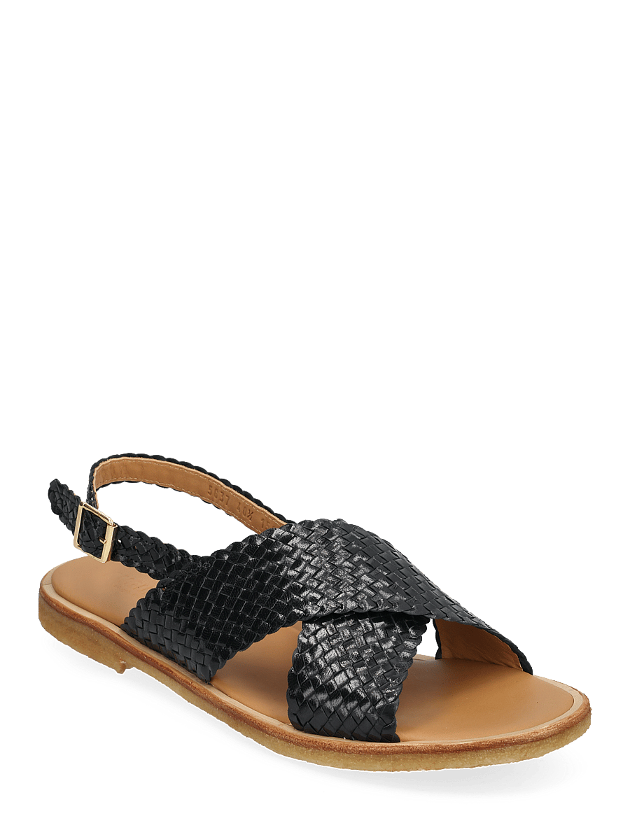 ANGULUS - Sandals - flat - open toe - op - płaskie sandały - 2072 black - 0