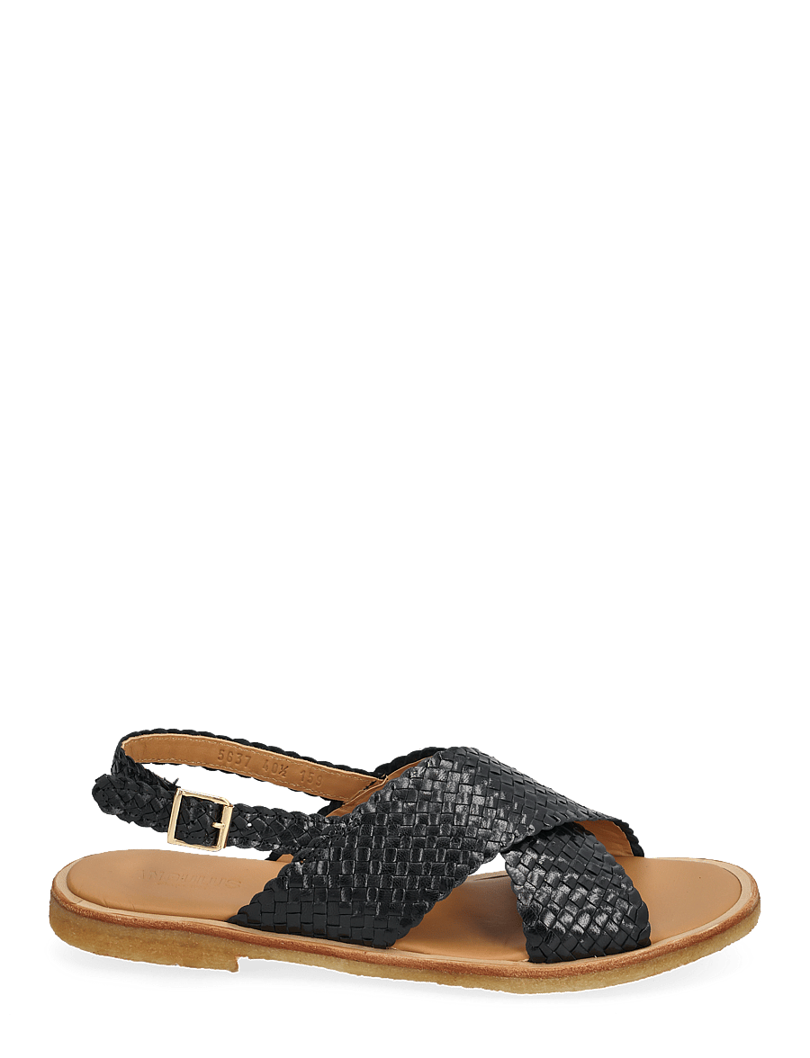 ANGULUS - Sandals - flat - open toe - op - płaskie sandały - 2072 black - 1