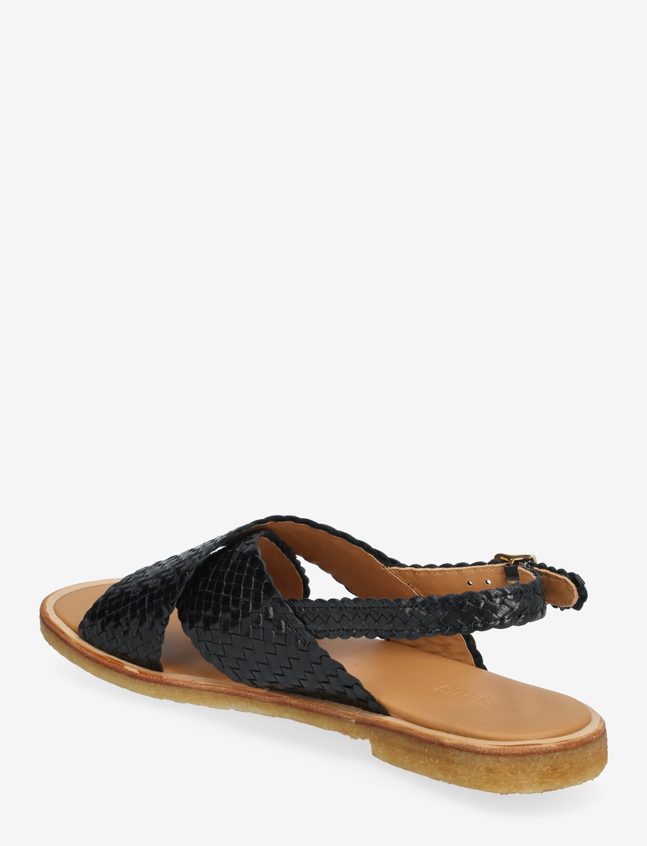 ANGULUS - Sandals - flat  - open toe - op - kontsata sandaalid - 2072 black - 2