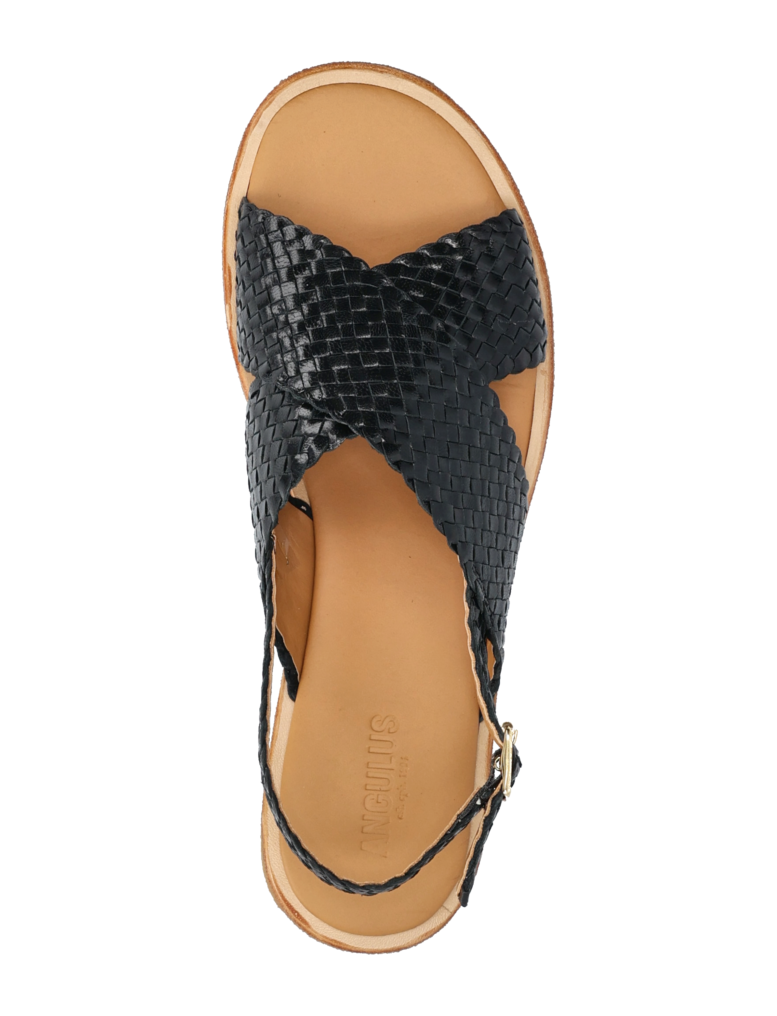 ANGULUS - Sandals - flat  - open toe - op - płaskie sandały - 2072 black - 3