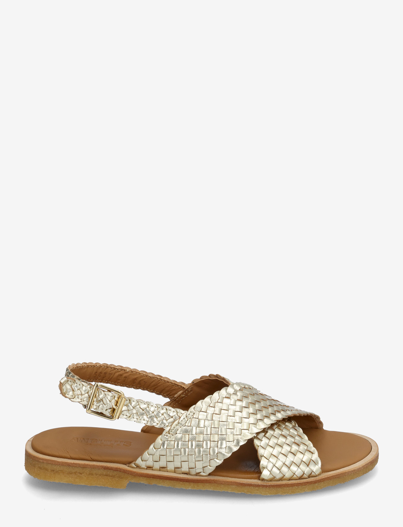 ANGULUS - Sandals - flat  - open toe - op - flache sandalen - 3612 gold braid - 1
