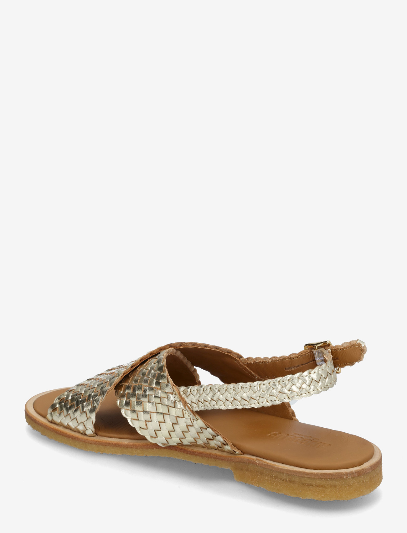 ANGULUS - Sandals - flat  - open toe - op - flache sandalen - 3612 gold braid - 2