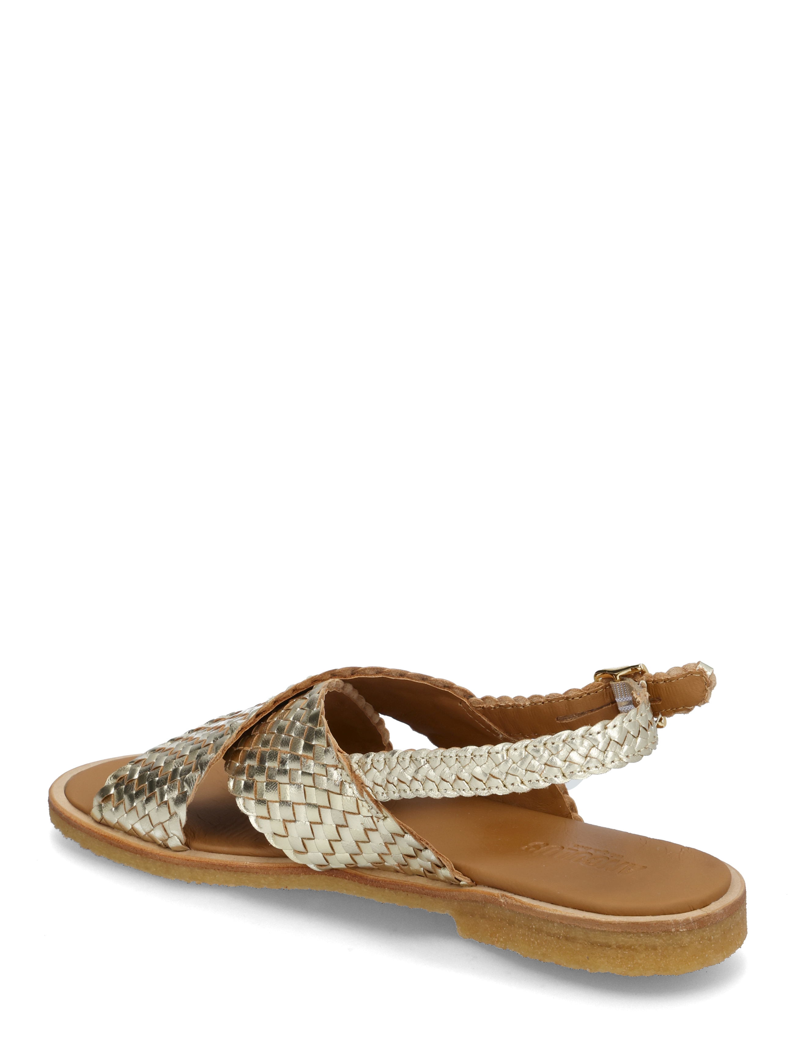 ANGULUS - Sandals - flat  - open toe - op - platta sandaler - 3612 gold braid - 2