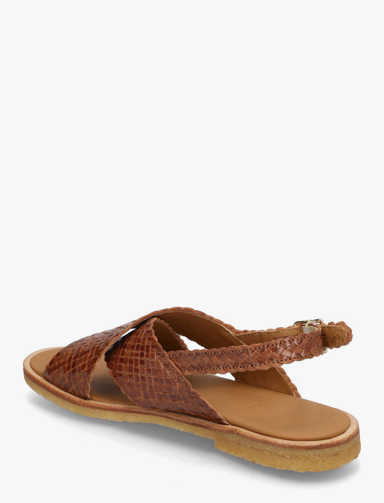 ANGULUS - Sandals - flat  - open toe - op - flat sandals - 3614 tan braid - 2