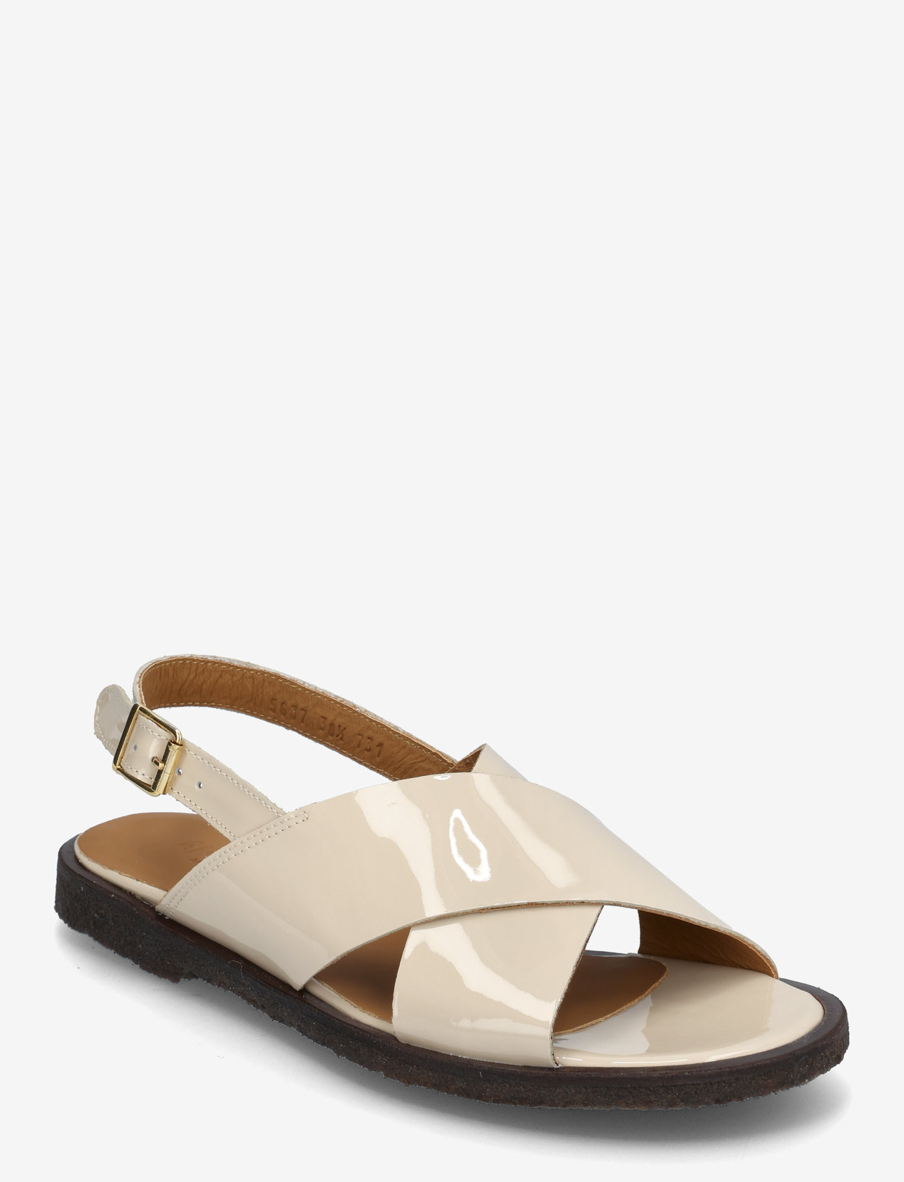 ANGULUS - Sandals - flat  - open toe - op - flache sandalen - 2807 beige - 0