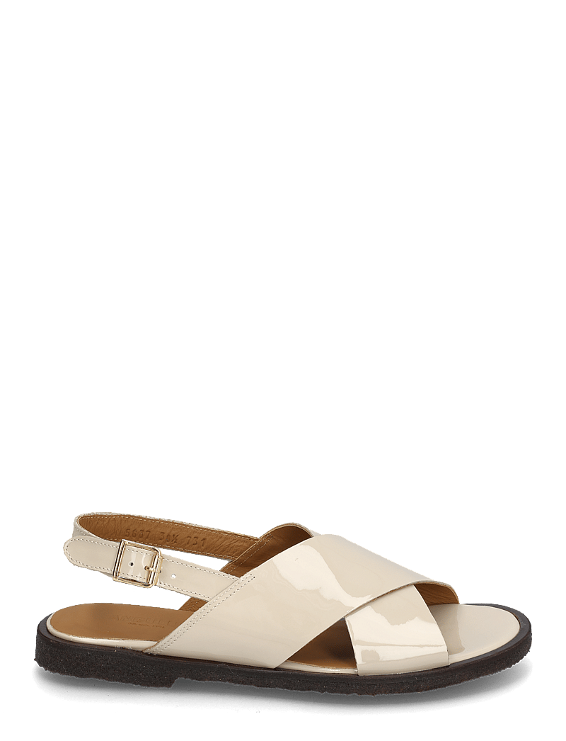 ANGULUS - Sandals - flat - open toe - op - flache sandalen - 2807 beige - 1