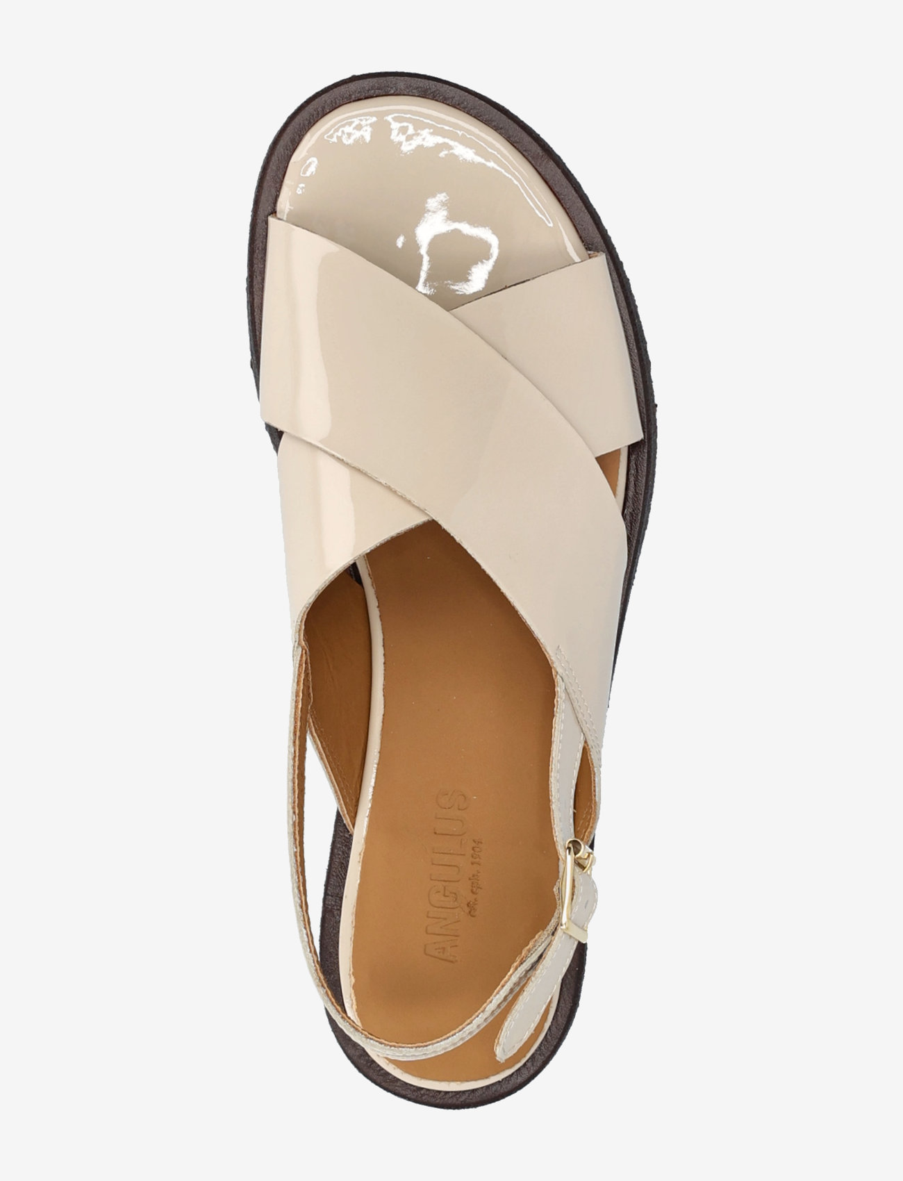 ANGULUS - Sandals - flat  - open toe - op - flache sandalen - 2807 beige - 3