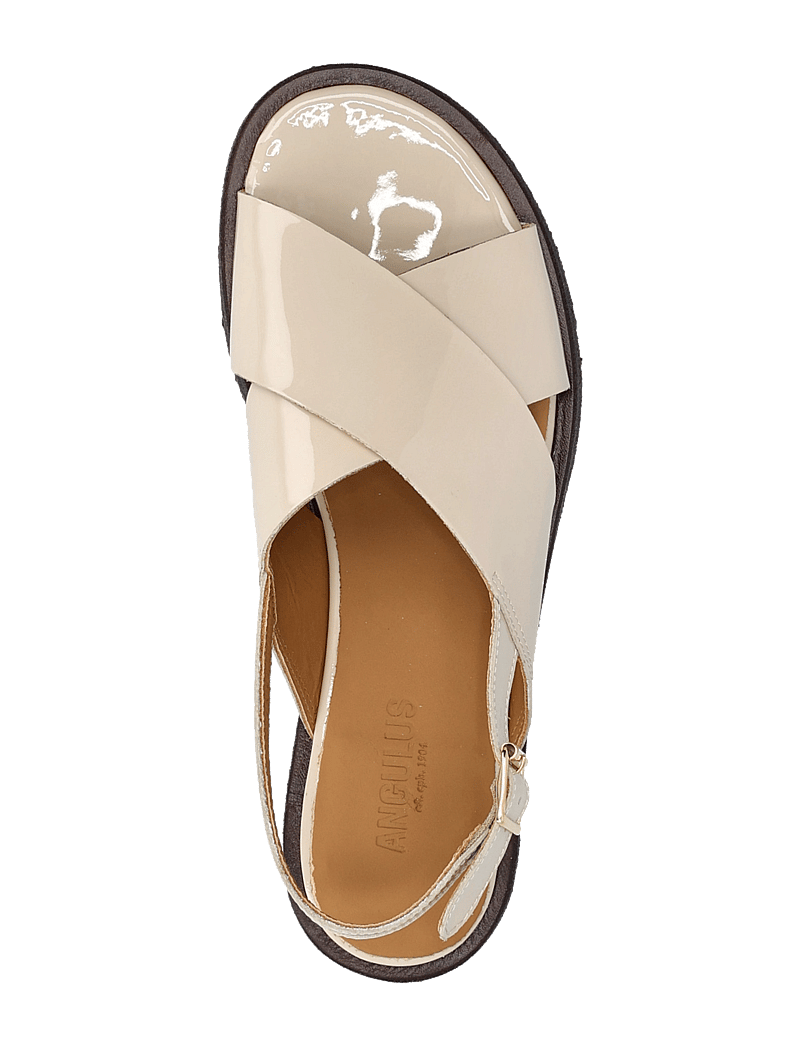ANGULUS - Sandals - flat - open toe - op - flache sandalen - 2807 beige - 3