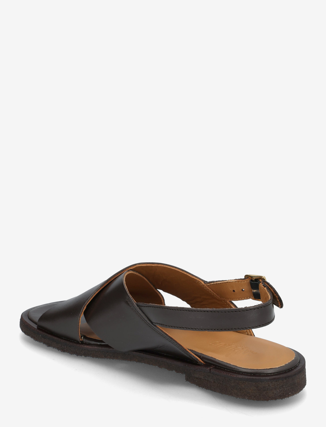 ANGULUS - Sandals - flat  - open toe - op - flache sandalen - 3639 dark brown - 2