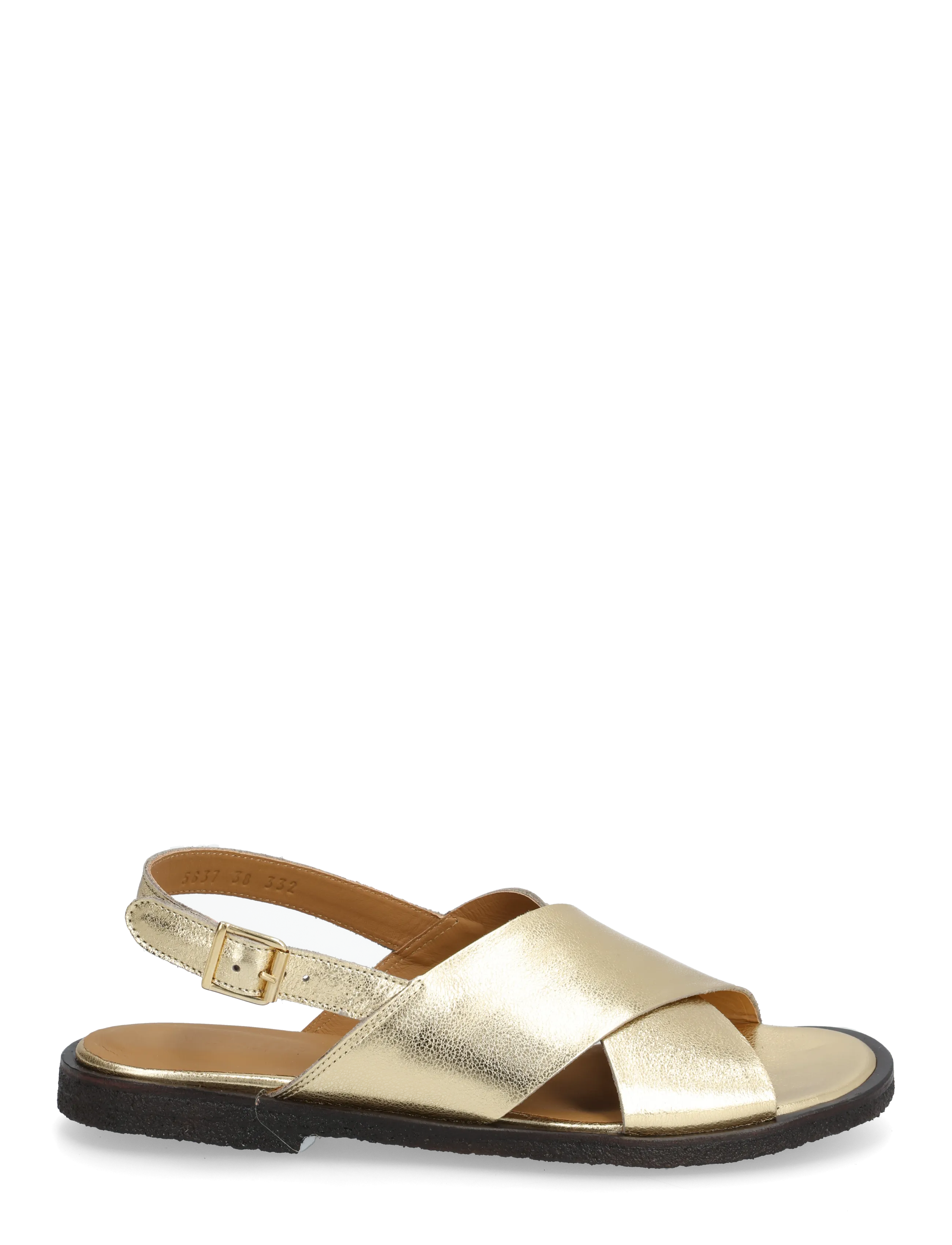 ANGULUS - Sandals - flat  - open toe - op - flache sandalen - 3643 gold - 1