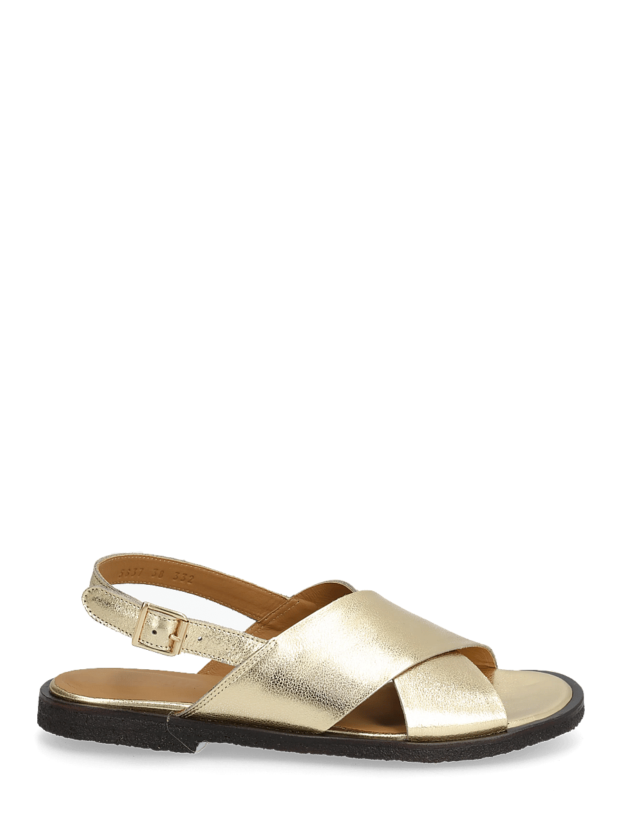 ANGULUS - Sandals - flat - open toe - op - flache sandalen - 3643 gold - 1