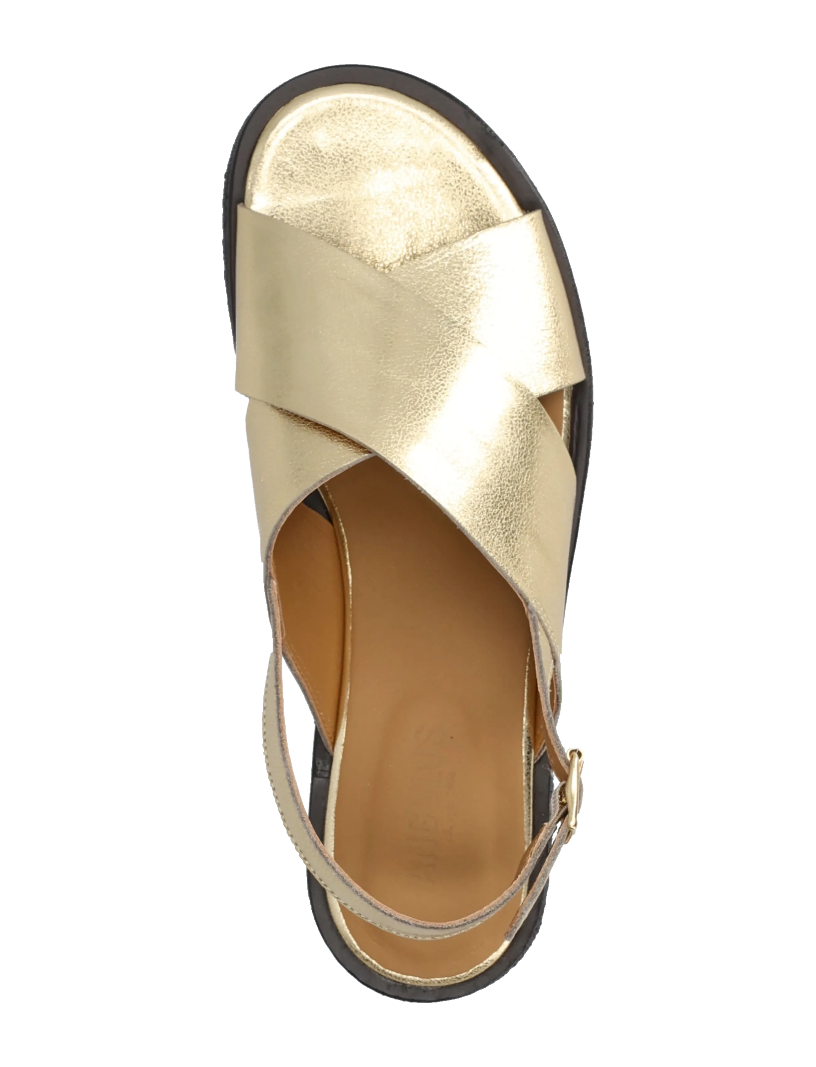 ANGULUS - Sandals - flat  - open toe - op - flache sandalen - 3643 gold - 3