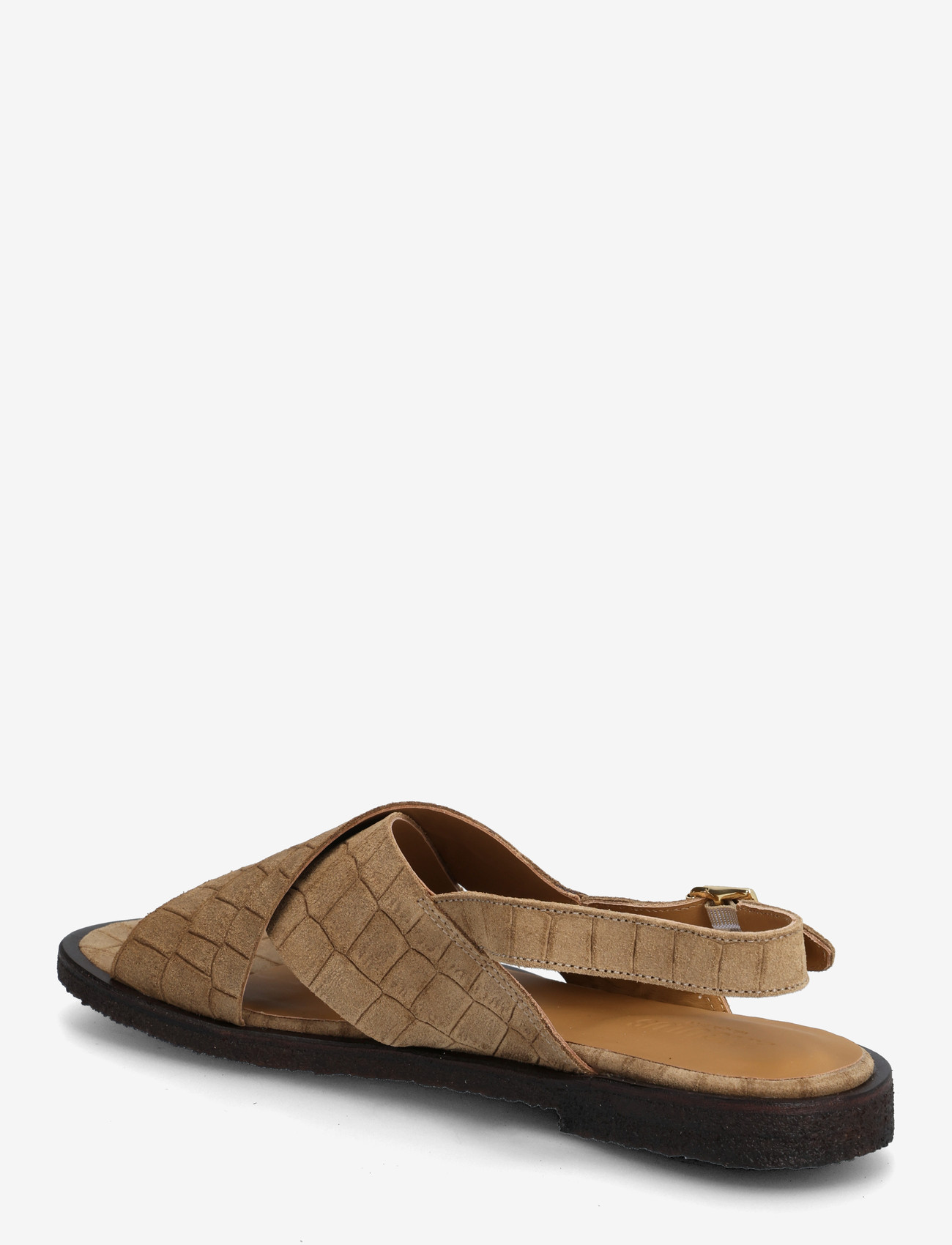 ANGULUS - Sandals - flat  - open toe - op - flade sandaler - 4639 dessert croco - 1