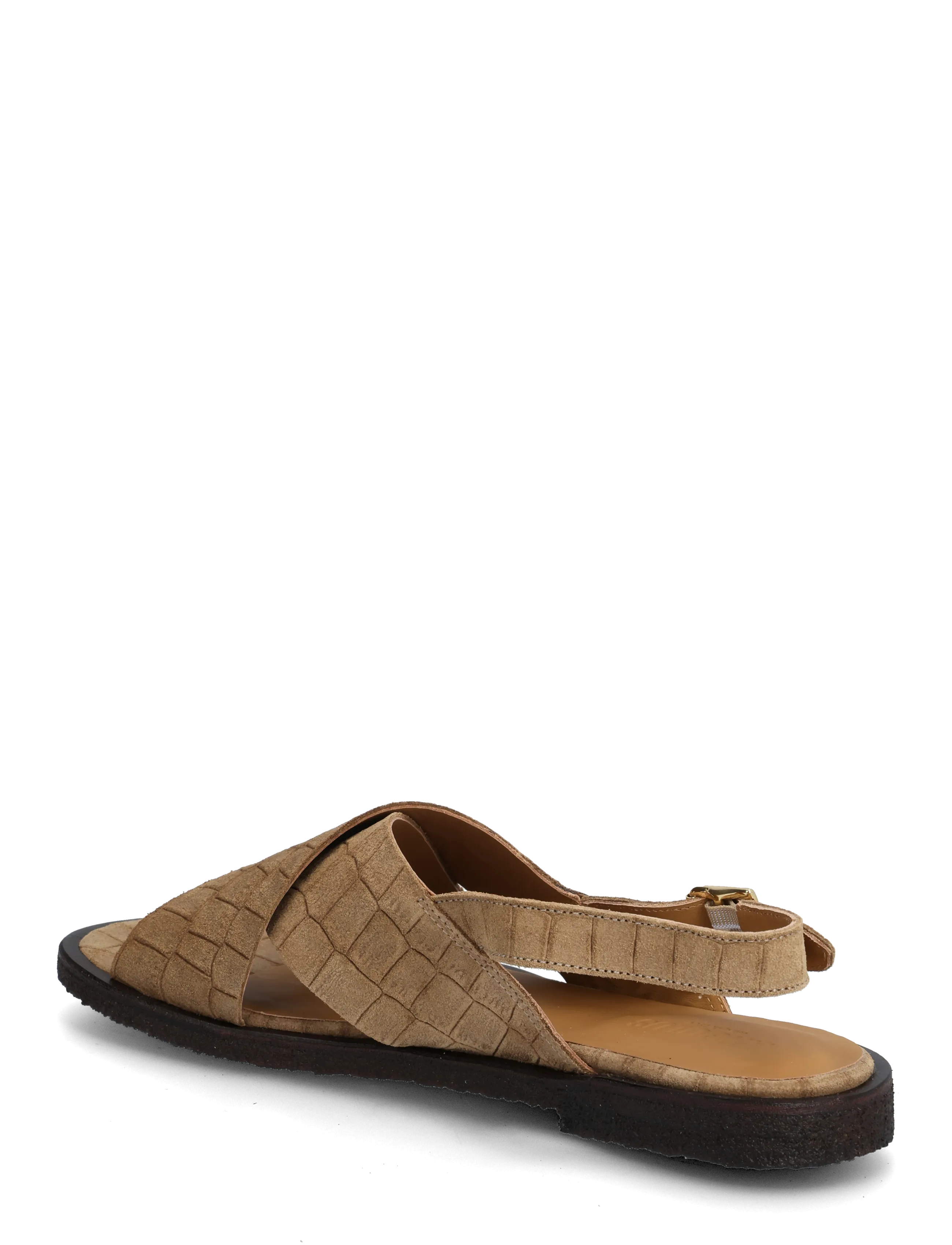 ANGULUS - Sandals - flat  - open toe - op - platta sandaler - 4639 dessert croco - 1
