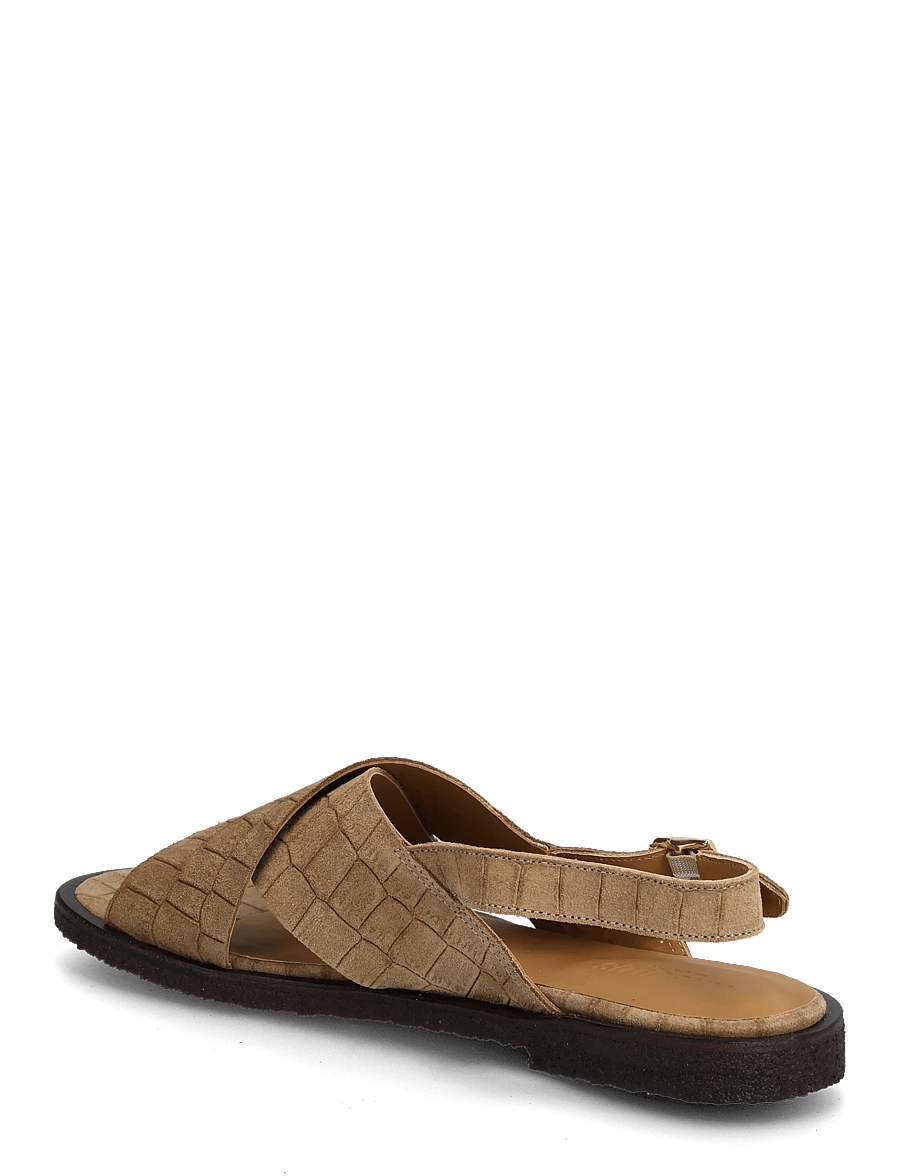 ANGULUS - Sandals - flat - open toe - op - flache sandalen - 4639 dessert croco - 1