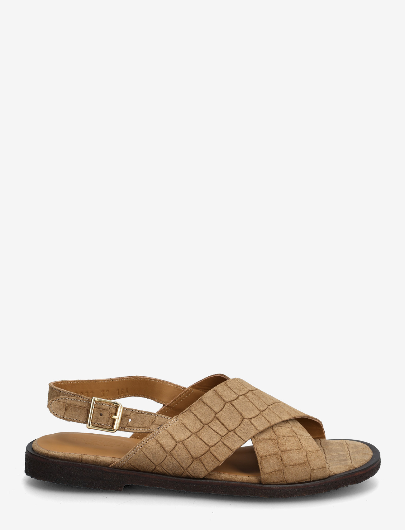 ANGULUS - Sandals - flat  - open toe - op - flade sandaler - 4639 dessert croco - 2