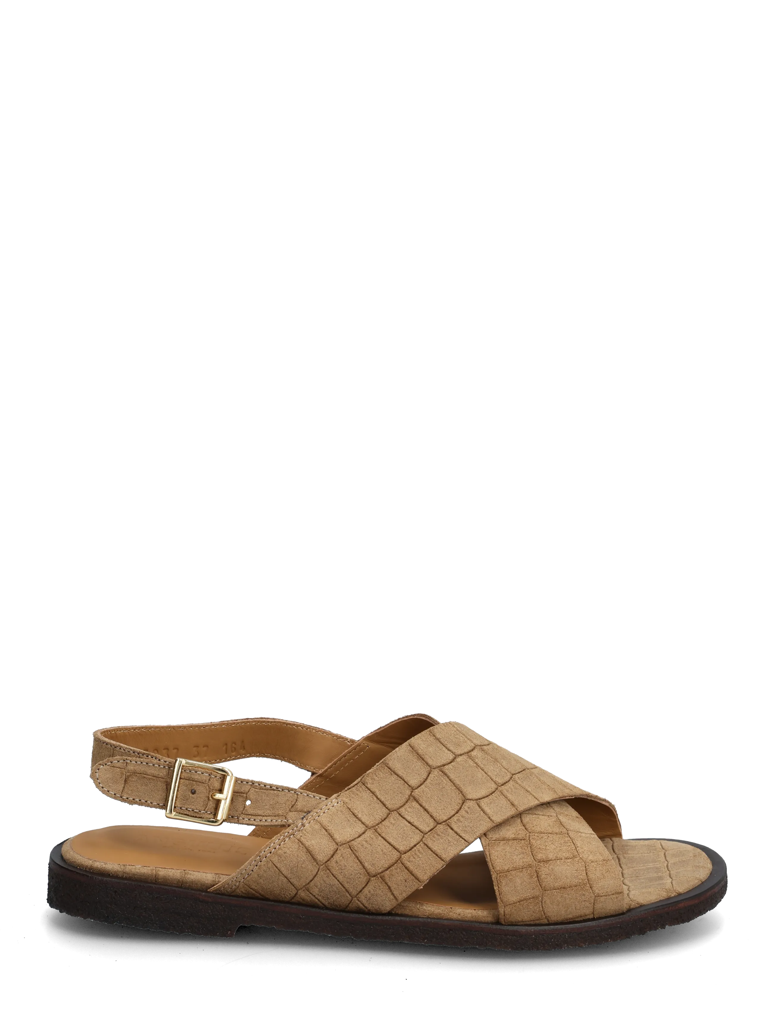 ANGULUS - Sandals - flat  - open toe - op - flache sandalen - 4639 dessert croco - 2