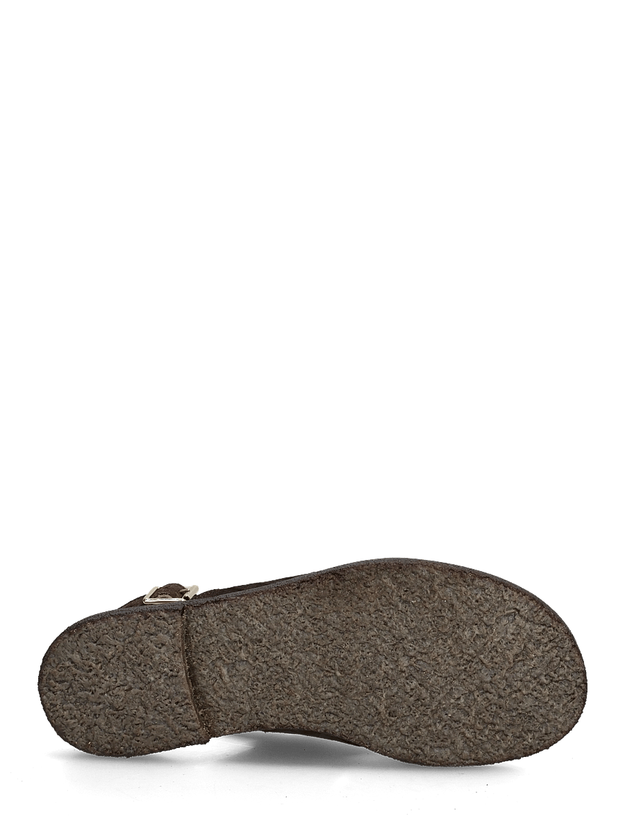 ANGULUS - Sandals - flat - open toe - op - platta sandaler - 4640 dark brown croco - 4