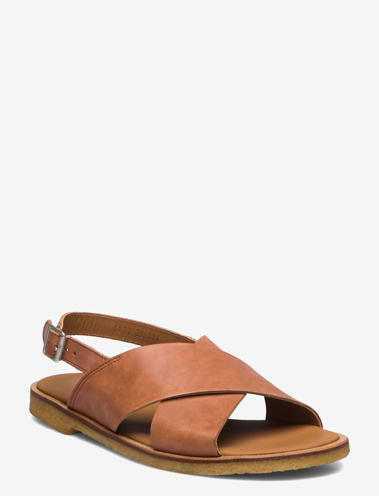 ANGULUS - Sandals - flat  - open toe - op - flache sandalen - 1789 tan - 0