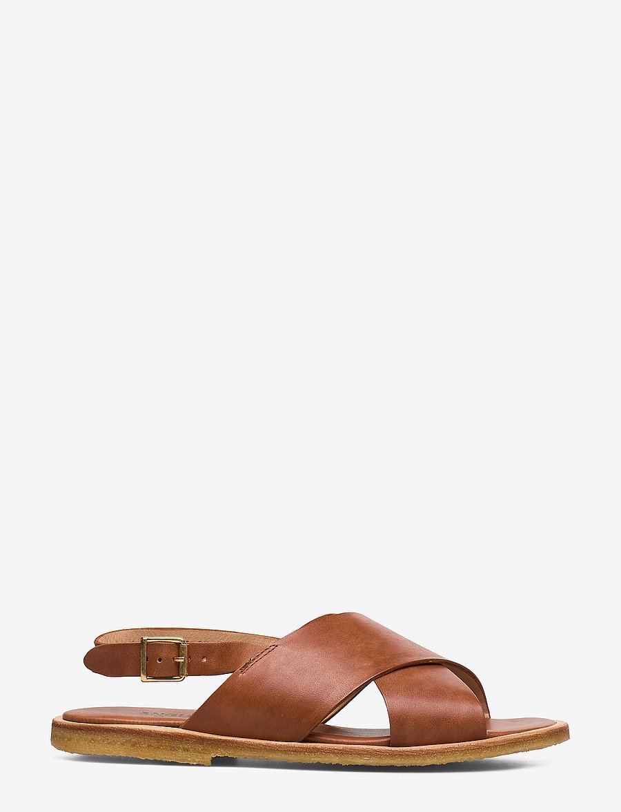 ANGULUS - Sandals - flat - open toe - op - platta sandaler - 1789 tan - 2
