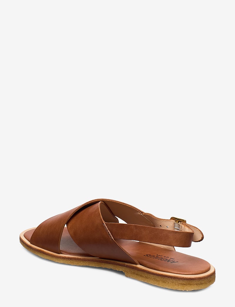 ANGULUS - Sandals - flat - open toe - op - flache sandalen - 1789 tan - 3