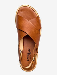 ANGULUS - Sandals - flat - open toe - op - platte sandalen - 1789 tan - 4