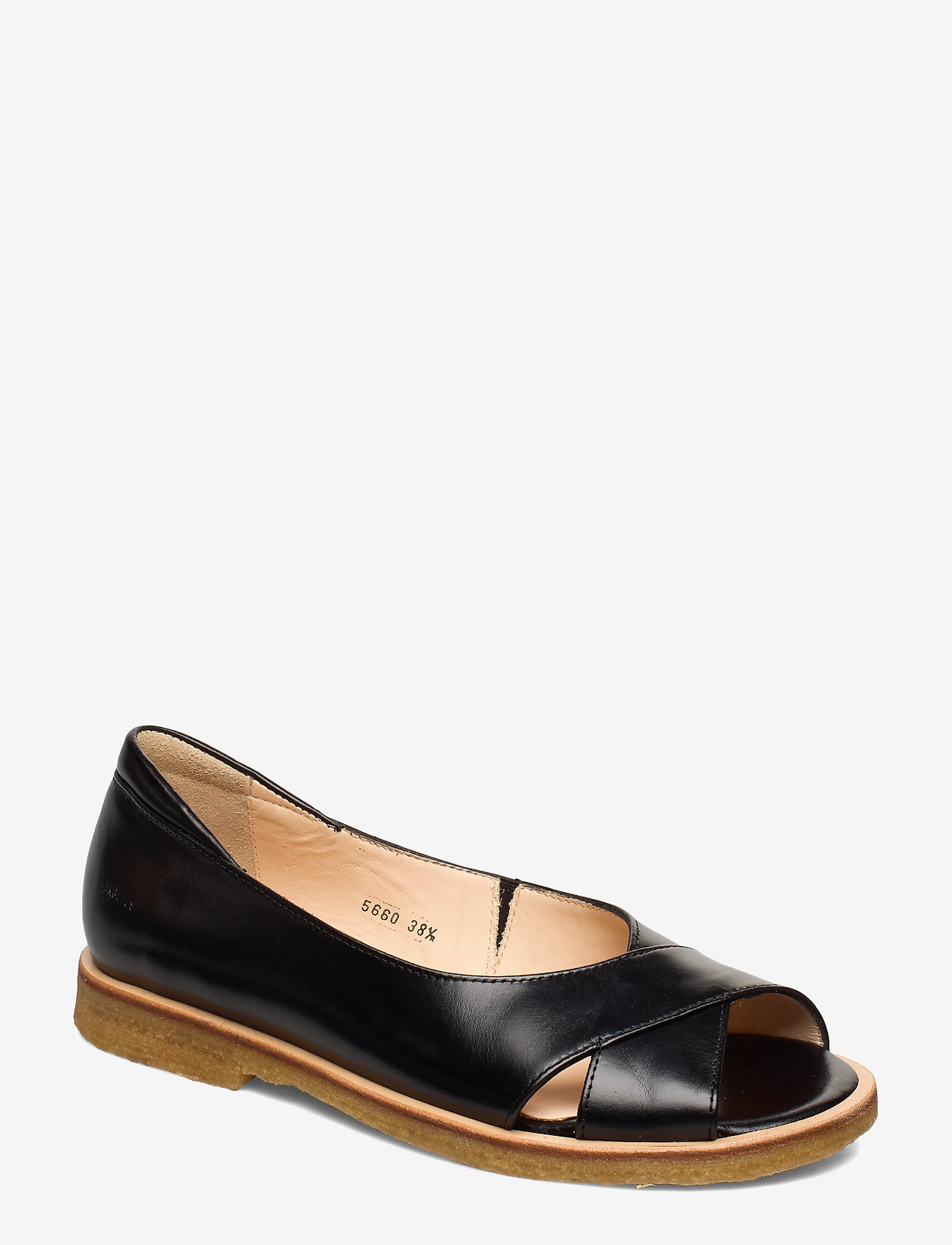 ANGULUS - Sandals - flat - open toe - clo - matalat sandaalit - 1835/001 black/black - 0