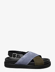 ANGULUS - Sandals - flat - open toe - op - matalat sandaalit - 1604/2244/2242 black/green/lig - 1