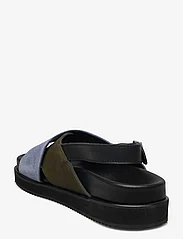 ANGULUS - Sandals - flat - open toe - op - platte sandalen - 1604/2244/2242 black/green/lig - 2