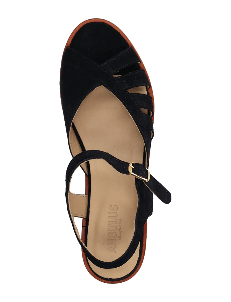 ANGULUS - Sandals - flat - open toe - op - flat sandals - 1778 navy - 3