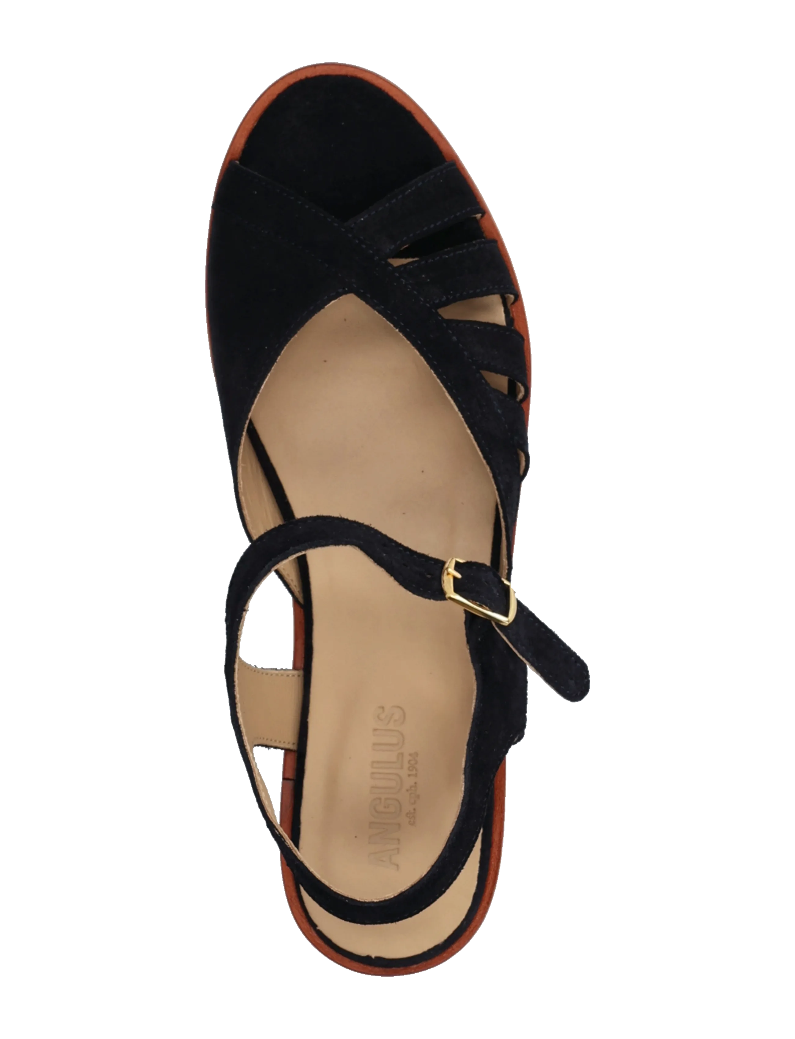 ANGULUS - Sandals - flat  - open toe - op - flat sandals - 1778 navy - 3
