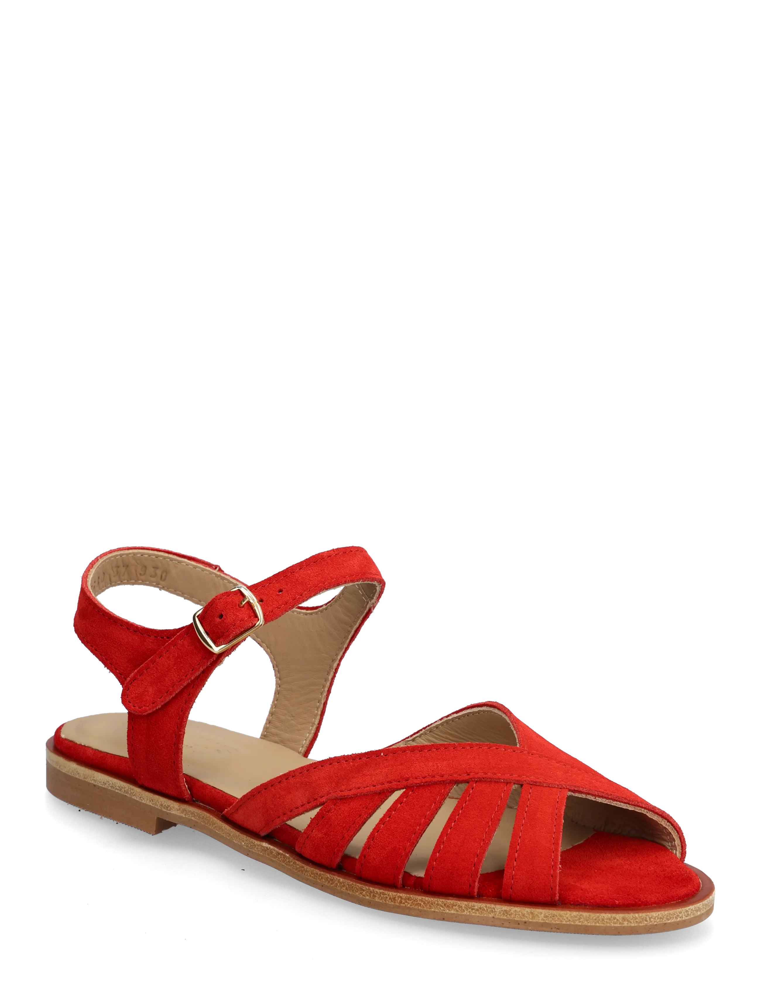 ANGULUS Sandals - Flat - Open Toe - Op, 37, Red, Sandaler > Flade Sandals, Dame