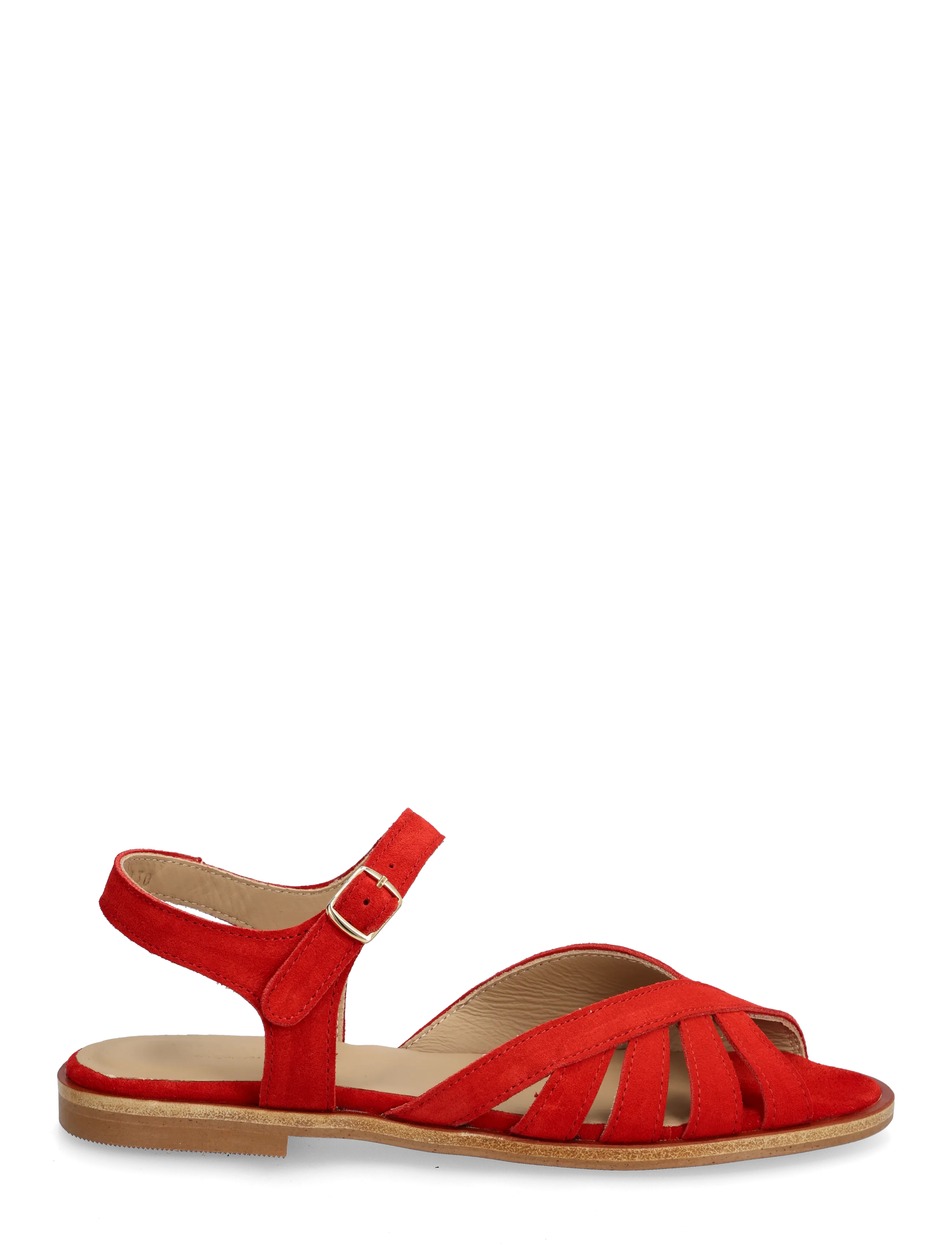 ANGULUS - Sandals - flat  - open toe - op - kontsata sandaalid - 4608 red coral - 1