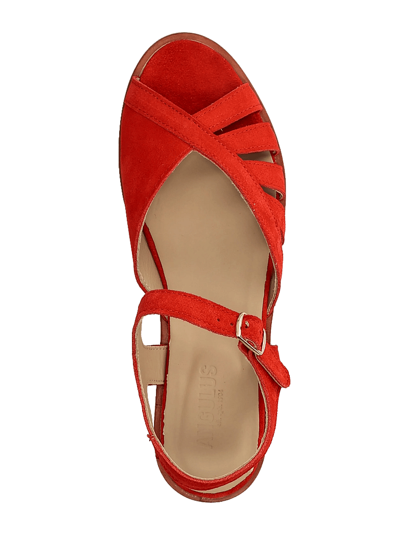ANGULUS - Sandals - flat - open toe - op - flade sandaler - 4608 red coral - 3