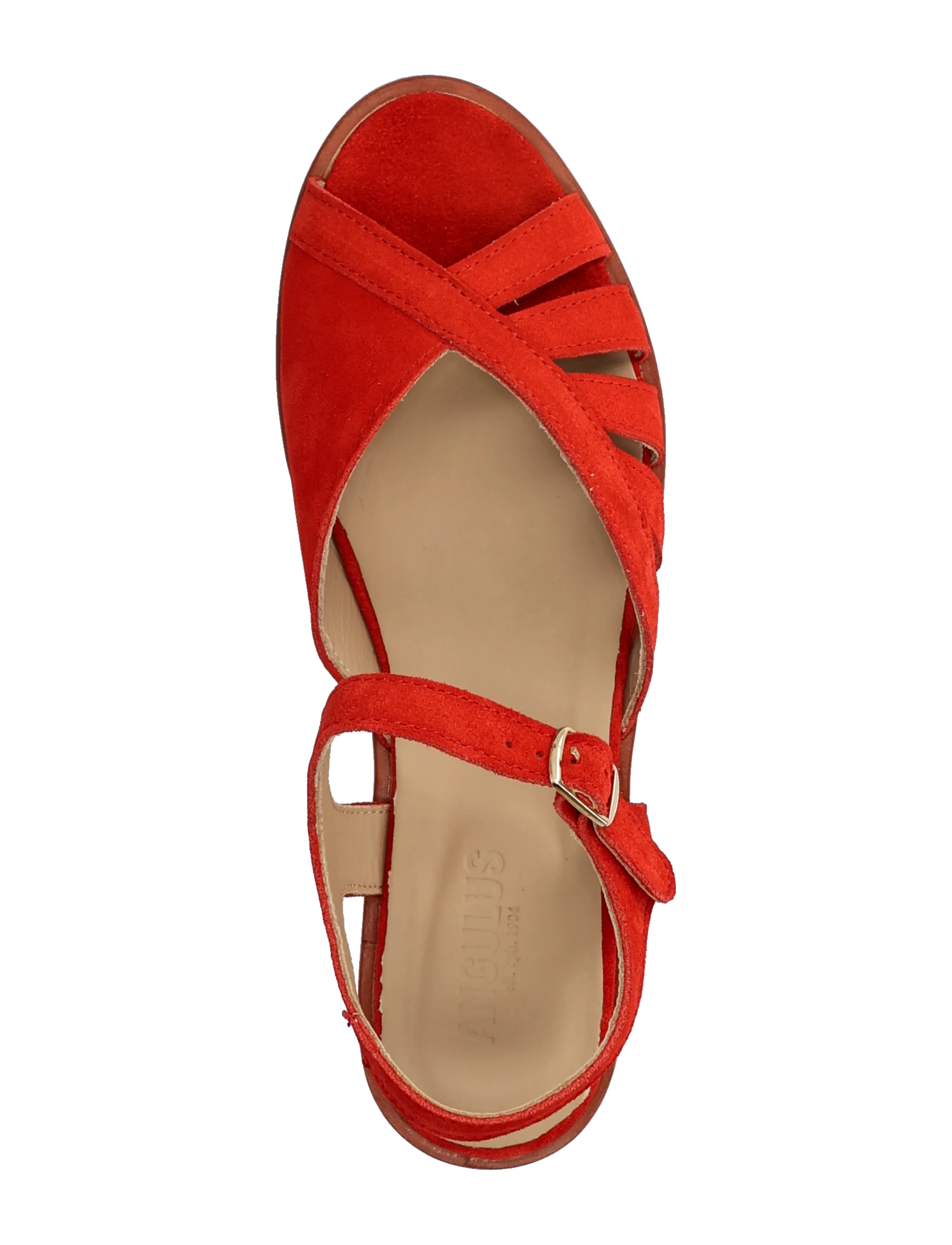 ANGULUS - Sandals - flat  - open toe - op - kontsata sandaalid - 4608 red coral - 3