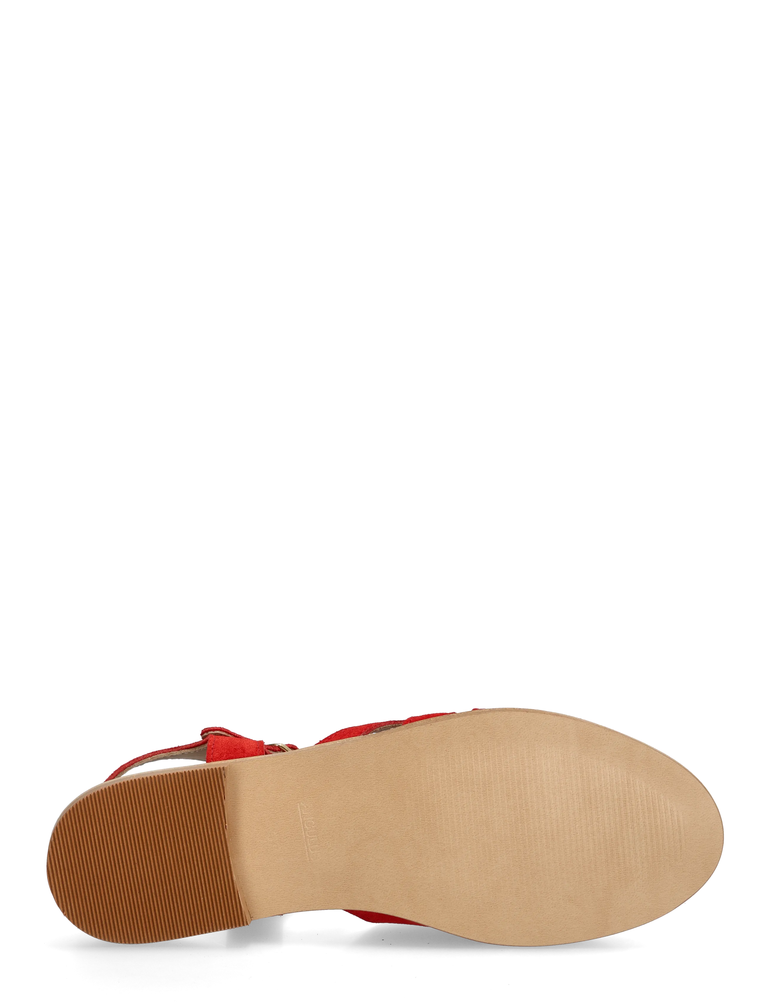 ANGULUS - Sandals - flat  - open toe - op - kontsata sandaalid - 4608 red coral - 4