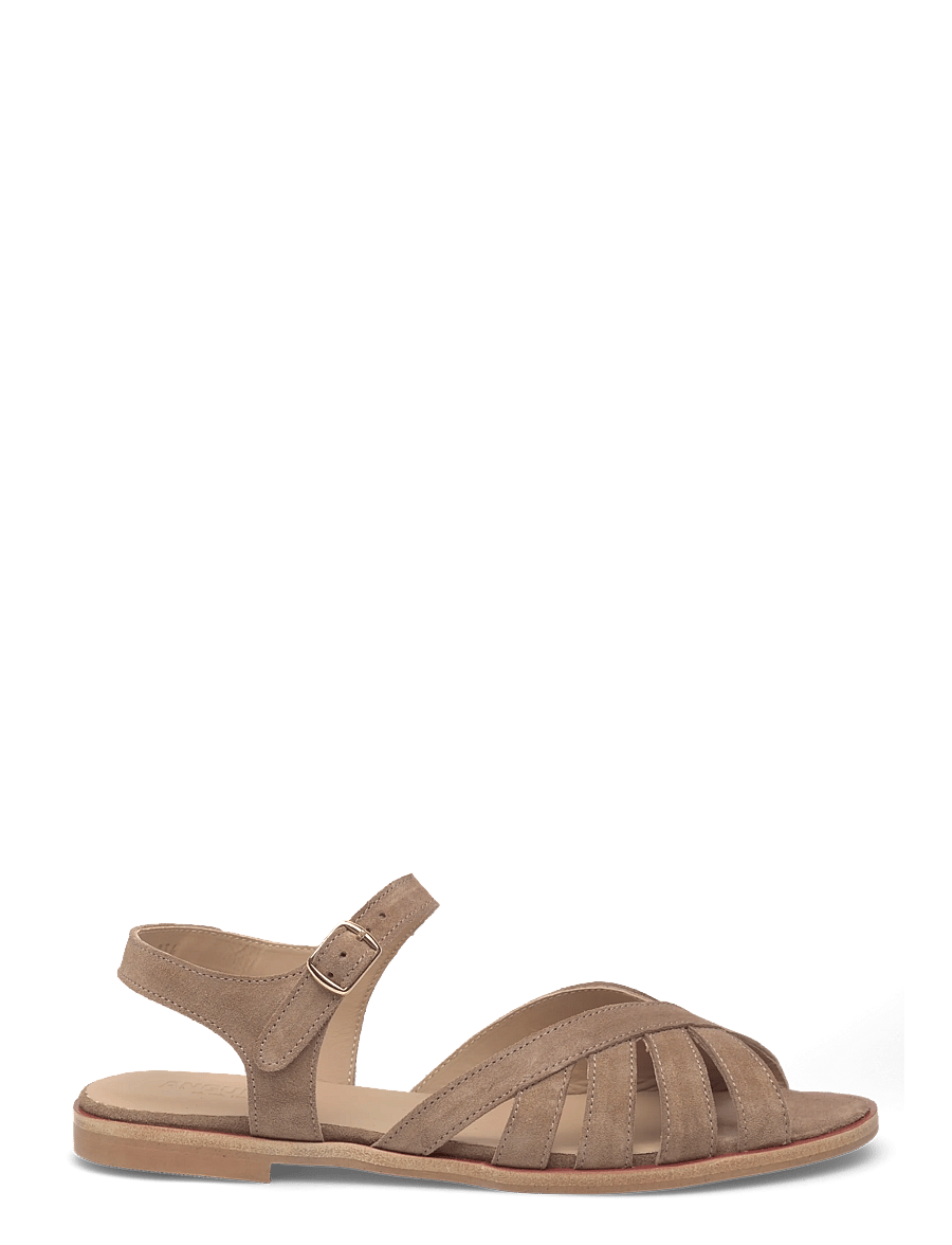 ANGULUS - Sandals - flat - open toe - op - flache sandalen - 4638 dessert - 1