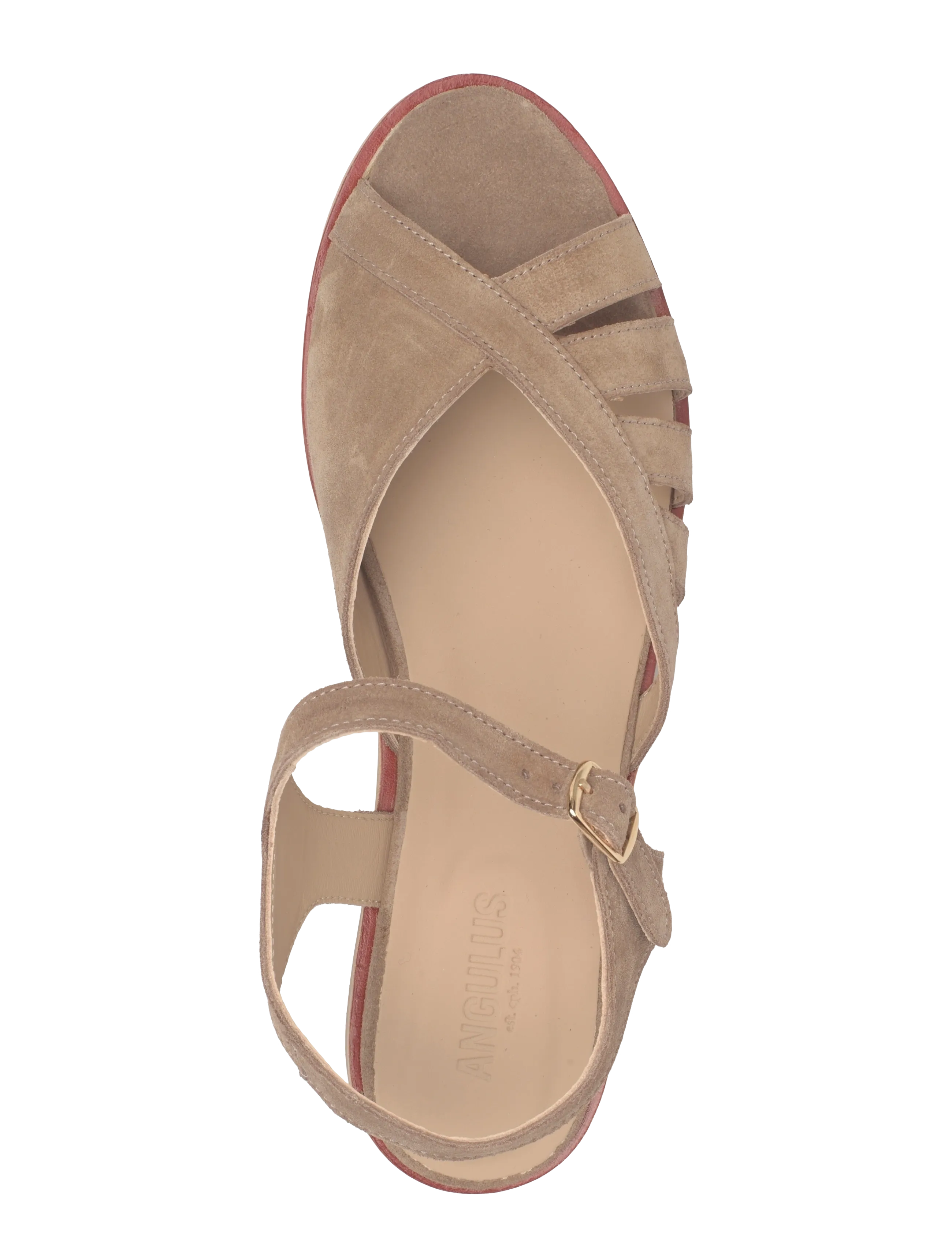 ANGULUS - Sandals - flat  - open toe - op - flache sandalen - 4638 dessert - 3