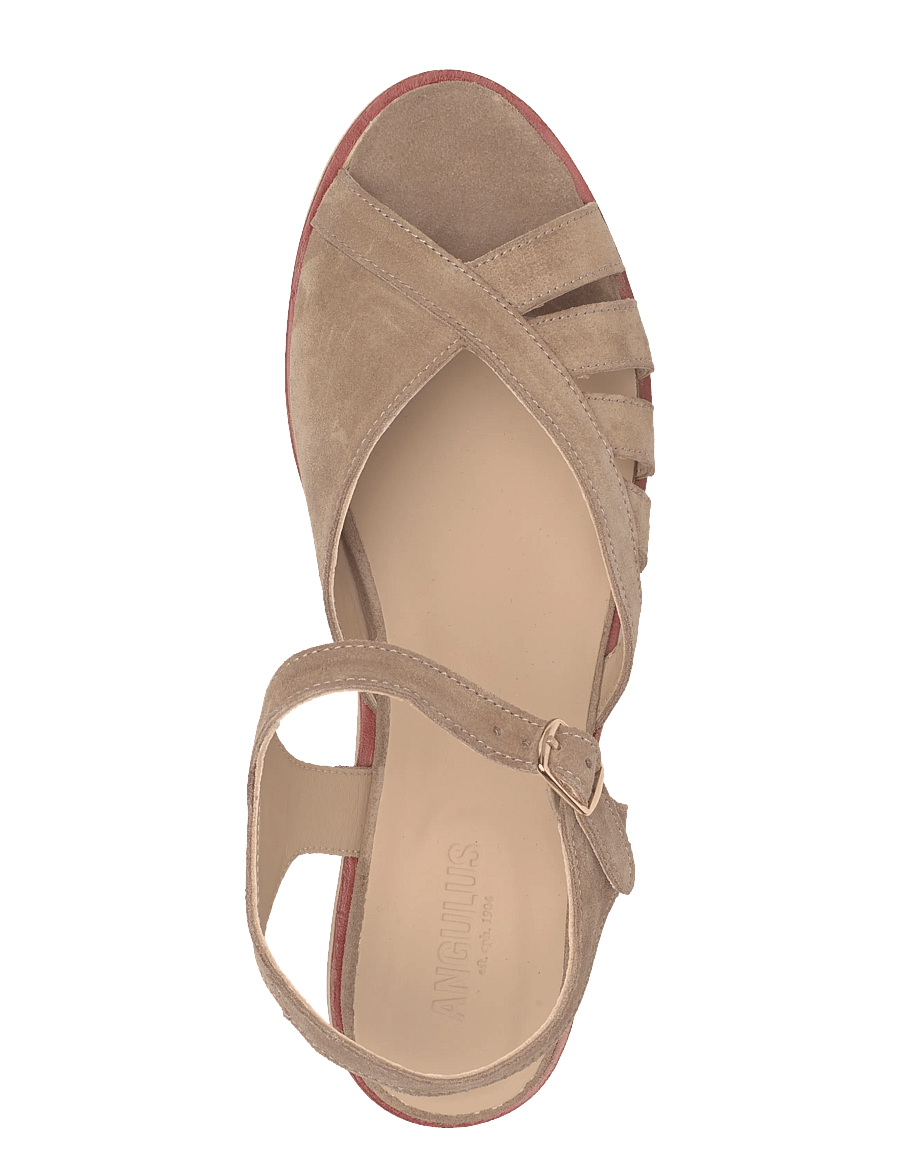 ANGULUS - Sandals - flat - open toe - op - flache sandalen - 4638 dessert - 3