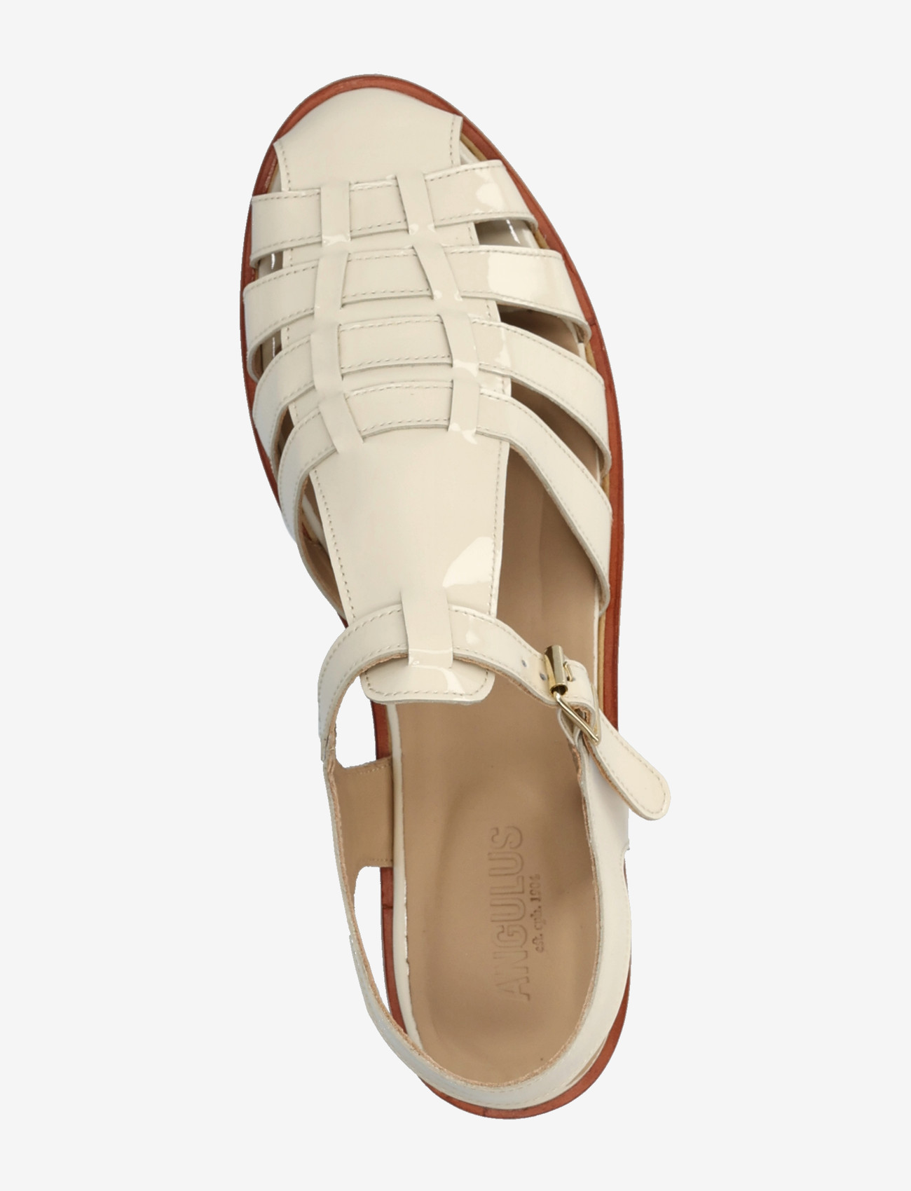ANGULUS - Sandals - flat  - closed toe - op - gladiatorsandaler - 2362 buttermilk - 3
