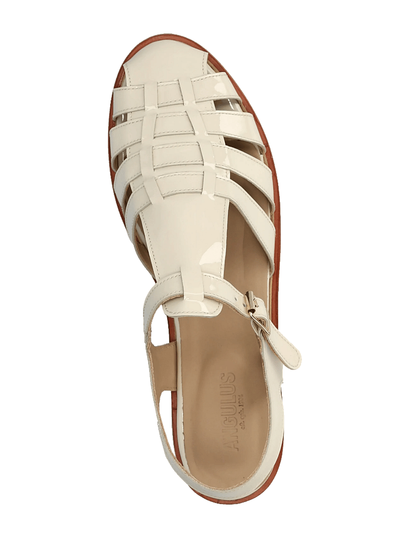 ANGULUS - Sandals - flat - closed toe - op - gladiatorsandaler - 2362 buttermilk - 3