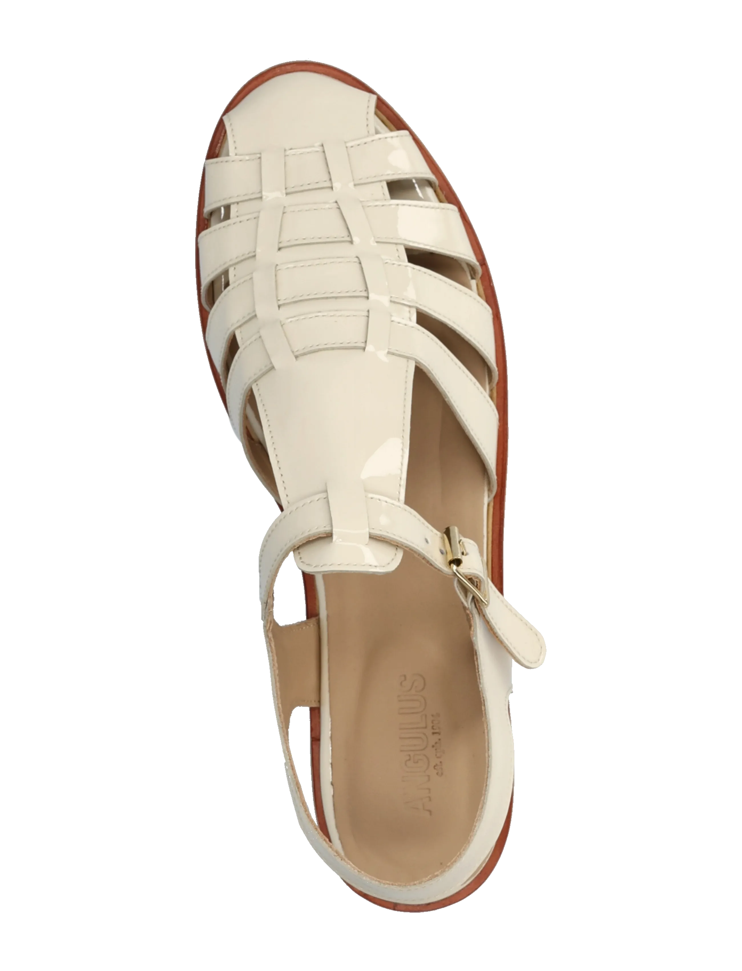 ANGULUS - Sandals - flat  - closed toe - op - gladiatorsandaler - 2362 buttermilk - 3