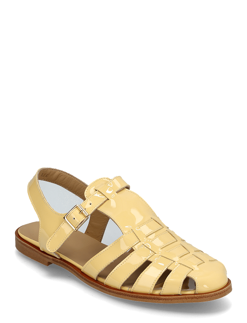 ANGULUS - Sandals - flat - closed toe - op - platta sandaler - 3610 mellow yellow - 0