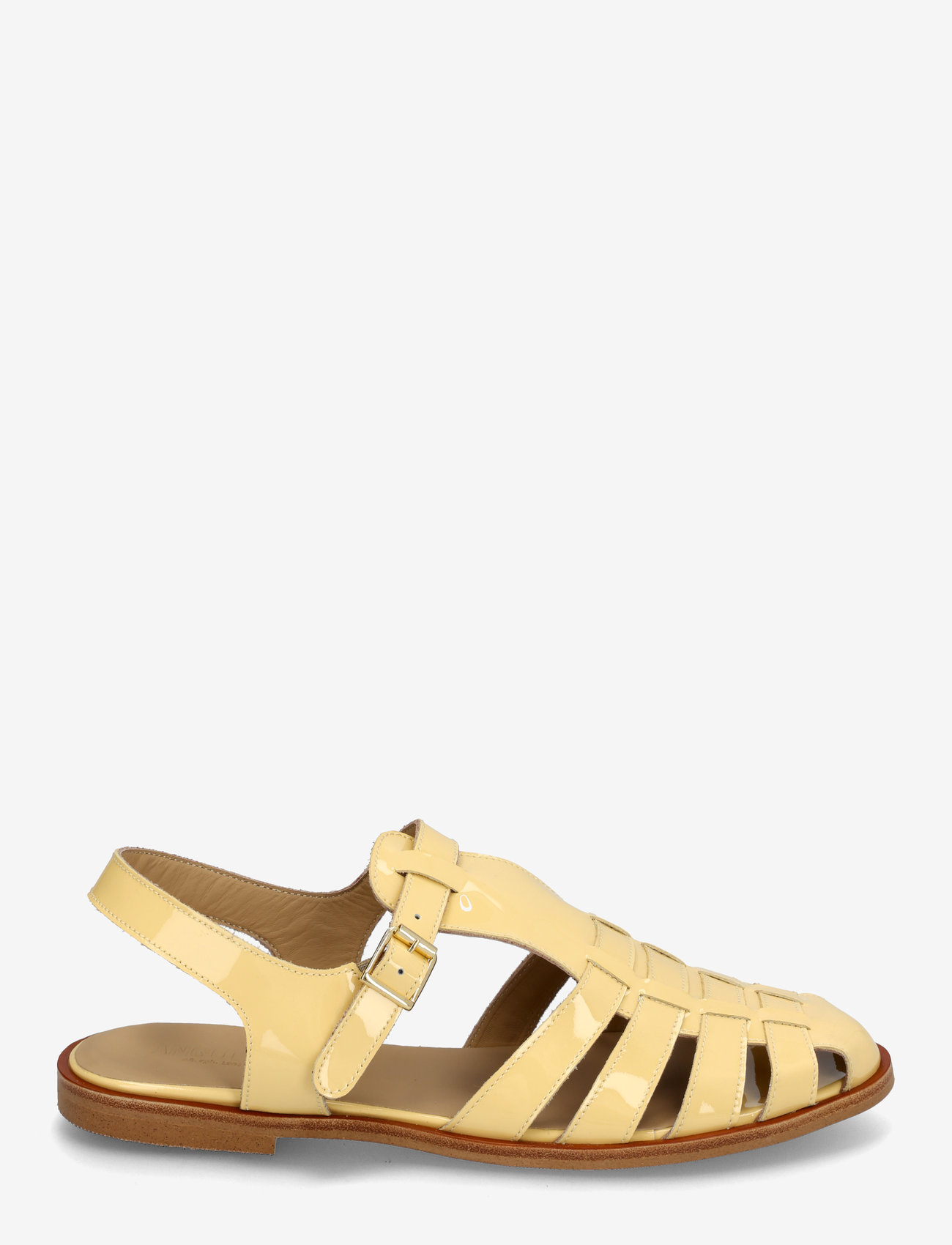 ANGULUS - Sandals - flat  - closed toe - op - flache sandalen - 3610 mellow yellow - 1