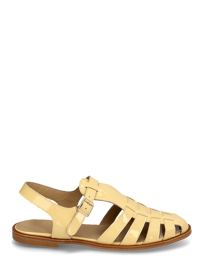 ANGULUS - Sandals - flat - closed toe - op - platta sandaler - 3610 mellow yellow - 1