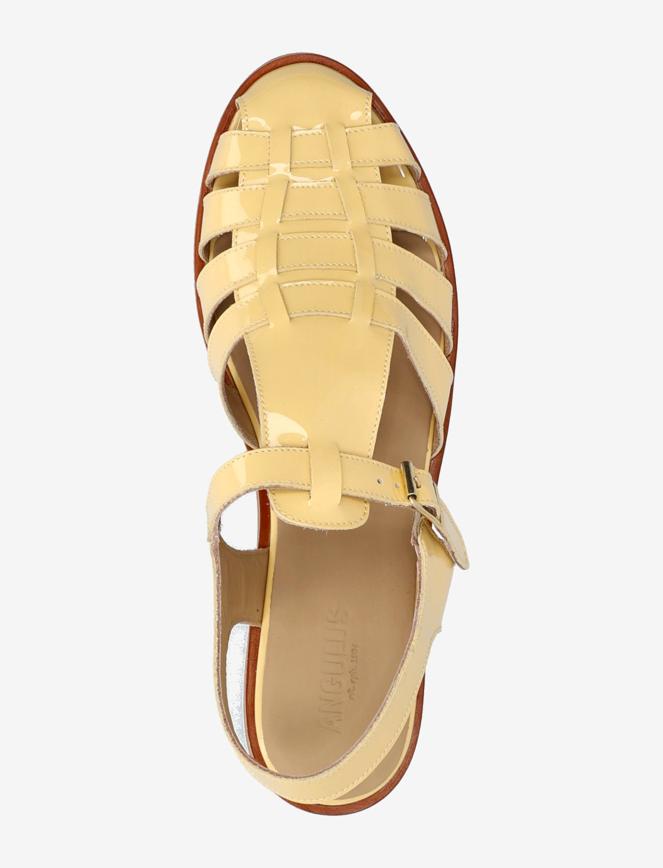 ANGULUS - Sandals - flat  - closed toe - op - flache sandalen - 3610 mellow yellow - 3