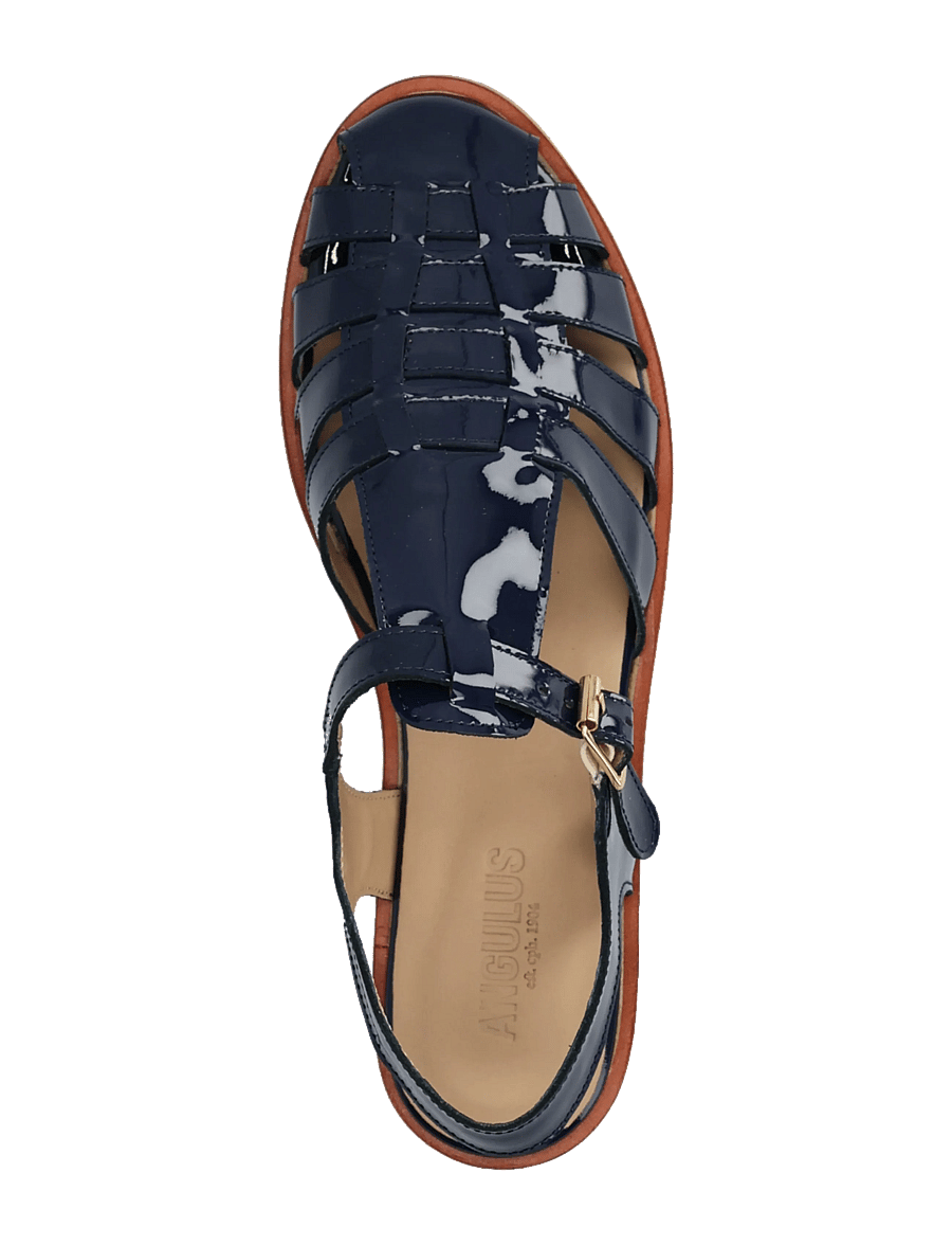 ANGULUS - Sandals - flat - closed toe - op - sandały gladiatorki - 4602 navy - 3