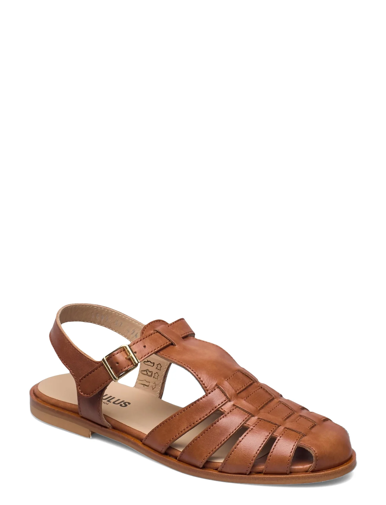 ANGULUS - Sandals - flat - closed toe - op - flat sandals - 1789 tan - 0
