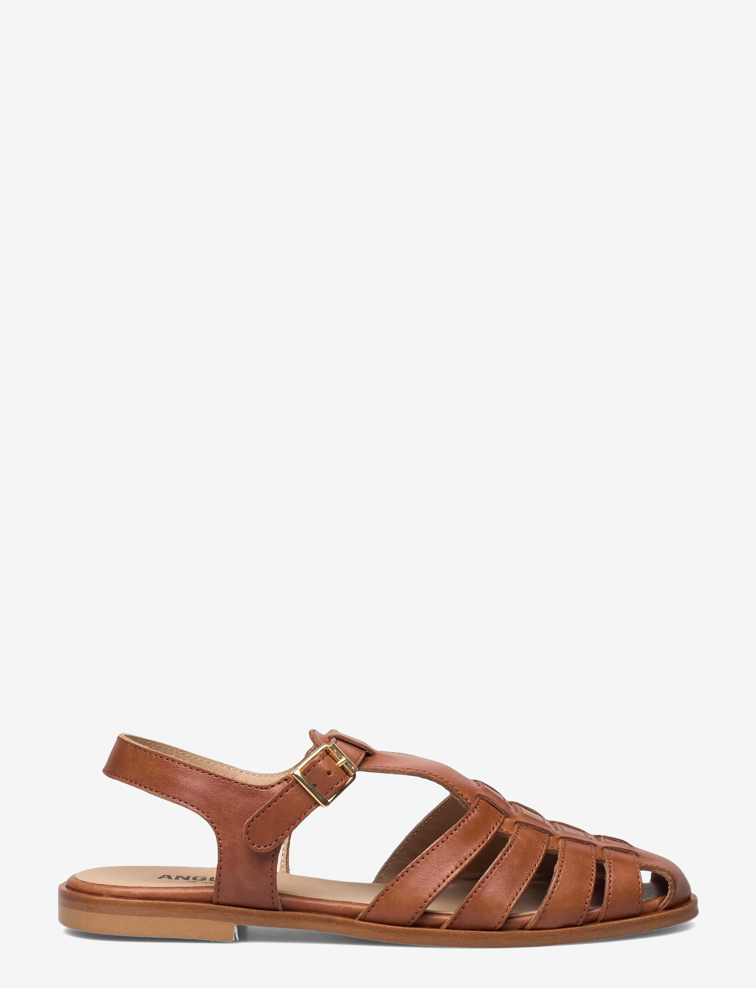 ANGULUS - Sandals - flat - closed toe - op - gladiator sandals - 1789 tan - 1